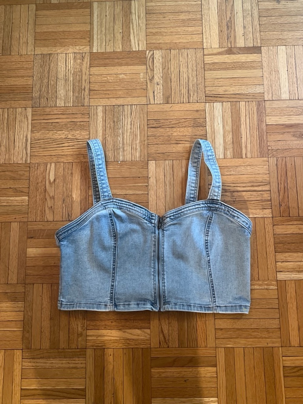 wild fable Light Blue Denim Crop Top